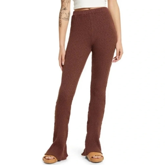 Lisa Says Gah Rib Flare Pants - Picture 1 of 6